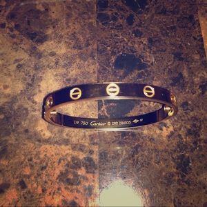Cartier love bracelet. 18k Yellow Gold